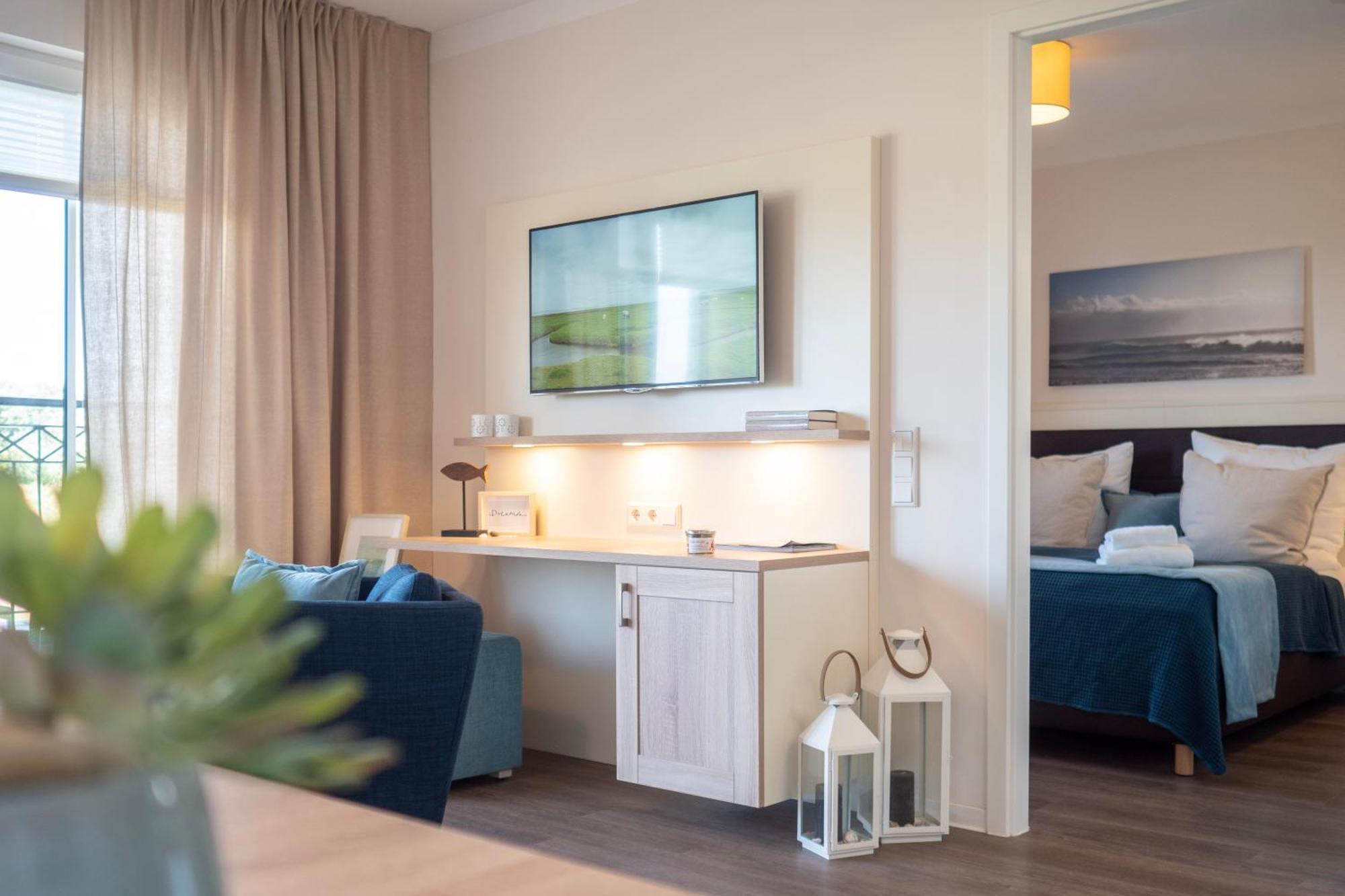 Aparthotel Waterkant Suites - Fewos Am Meer Mit Spa Borgerende-Rethwisch Ruang foto